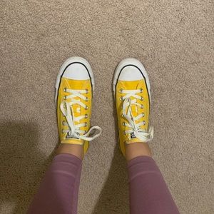 Almost Brand New Yellow Converse